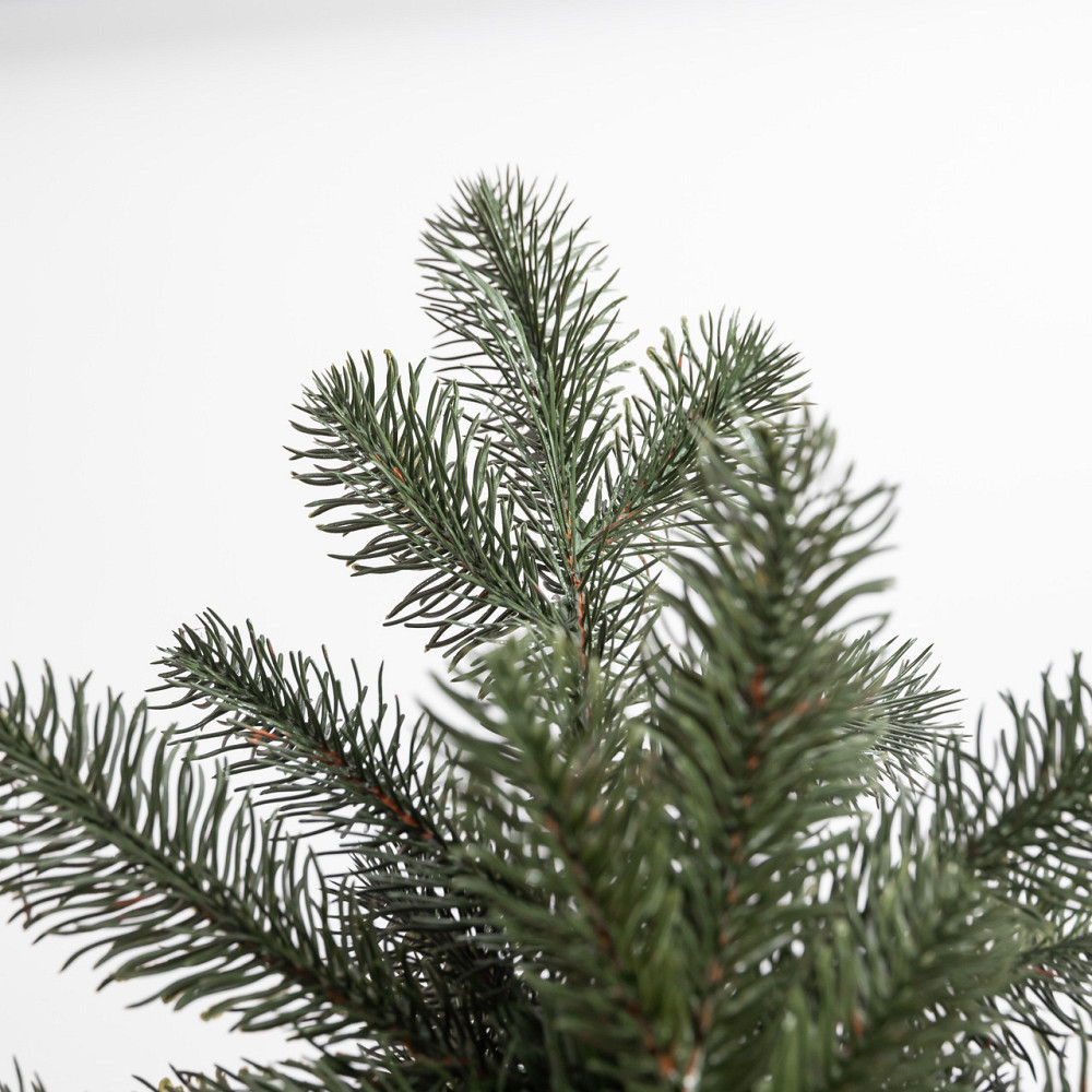 Литая искусственная елка зеленая 180 см на пластиковом основании SOK-M-D-6 Киев - изображение 3