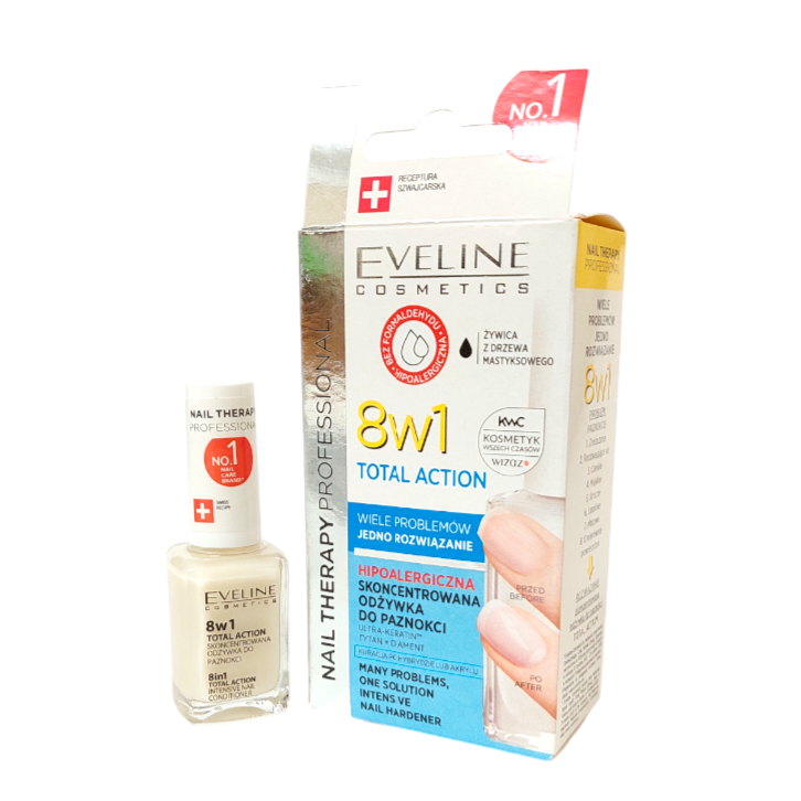 Лікувальний лак для нігтів Eveline 8в1 Здорові нігті Запоріжжя - фото 1