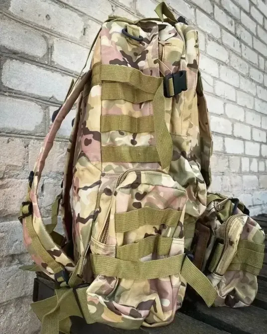 Рюкзак тактичний Нейлон мультикам, 50 л Запоріжжя - фото 4