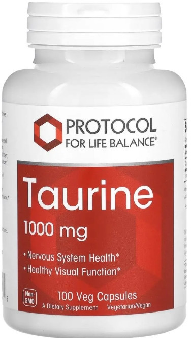 Таурін Protocol for Life Balance Taurine 1000 мг 100 вег капс Київ - фото 1