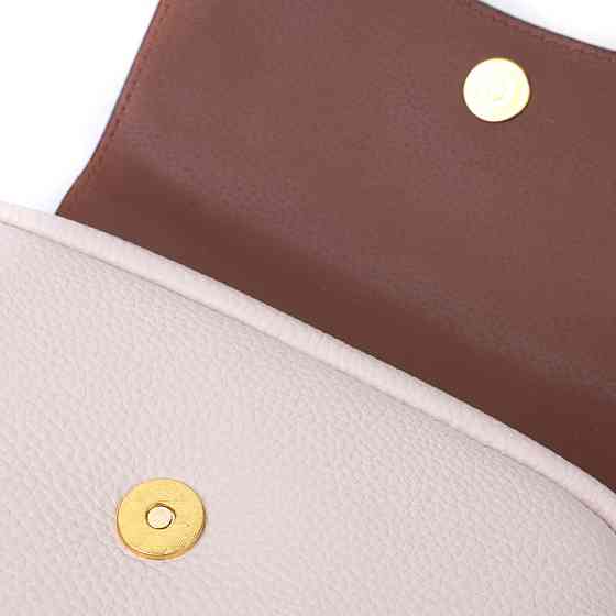 Красивая женская сумка с клапаном из натуральной кожи Vintage 22431 Белая Киев