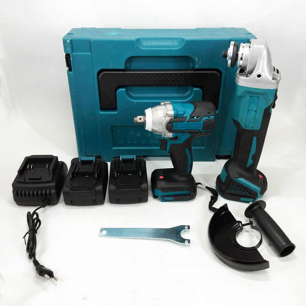 Набір 2 в 1 шуруповерт + гайковерт в валізі 2 акумулятори WA-10 Львів - фото 9