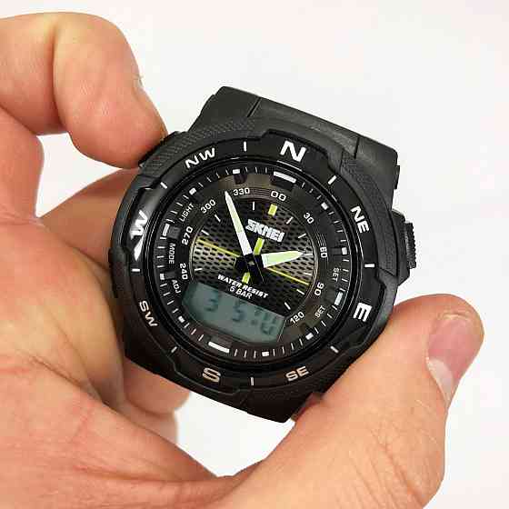 Наручні годинники з електронним механізмом SKMEI 1370BKWT, Спортивні годинники чоловічі водонепроникні OI-27 Івано-Франківськ