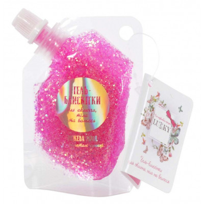 Детская косметика Lukky Гель-блестки для тела и лица Розовые 40 мл (T18945) Винница - изображение 1