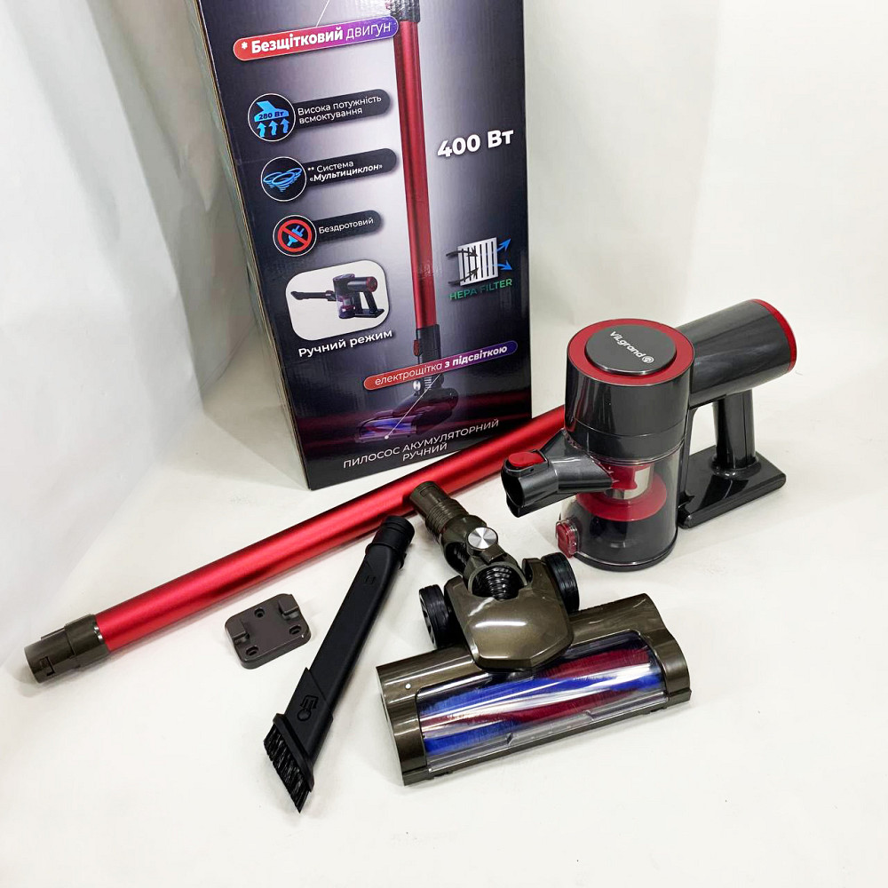 Потужний ручний пилосос для дому, Ручні вертикальні пилососи, Вертикальний пилосос для паркету CS-11 Львів - фото 3