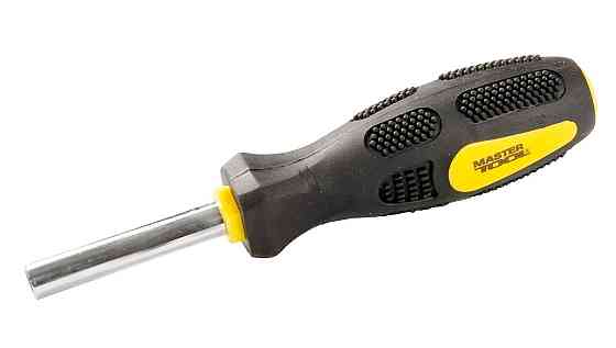 Тримач магнітний MASTERTOOL з ручкою для насадок ¼" 160 мм 40-0339 Коломия