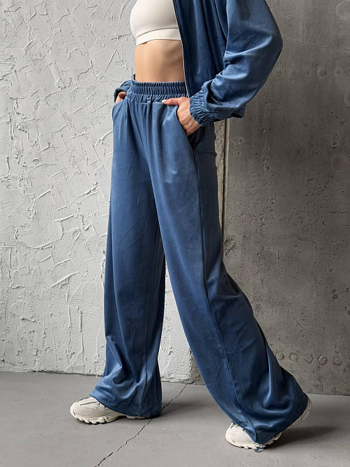 Женский прогулочный костюм двойка: кофта и штаны турецкий велюр Одесса - изображение 3