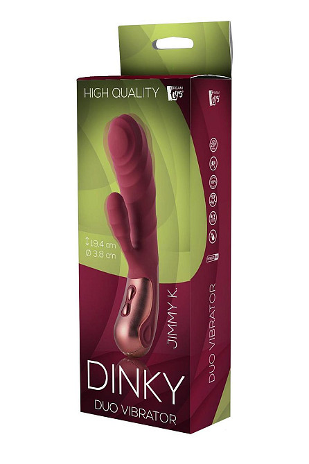 Двойной вибратор рельефный Dream Toys Dinky Duo Vibrator Jimmy K, бордовый Sex Aura Киев - изображение 4