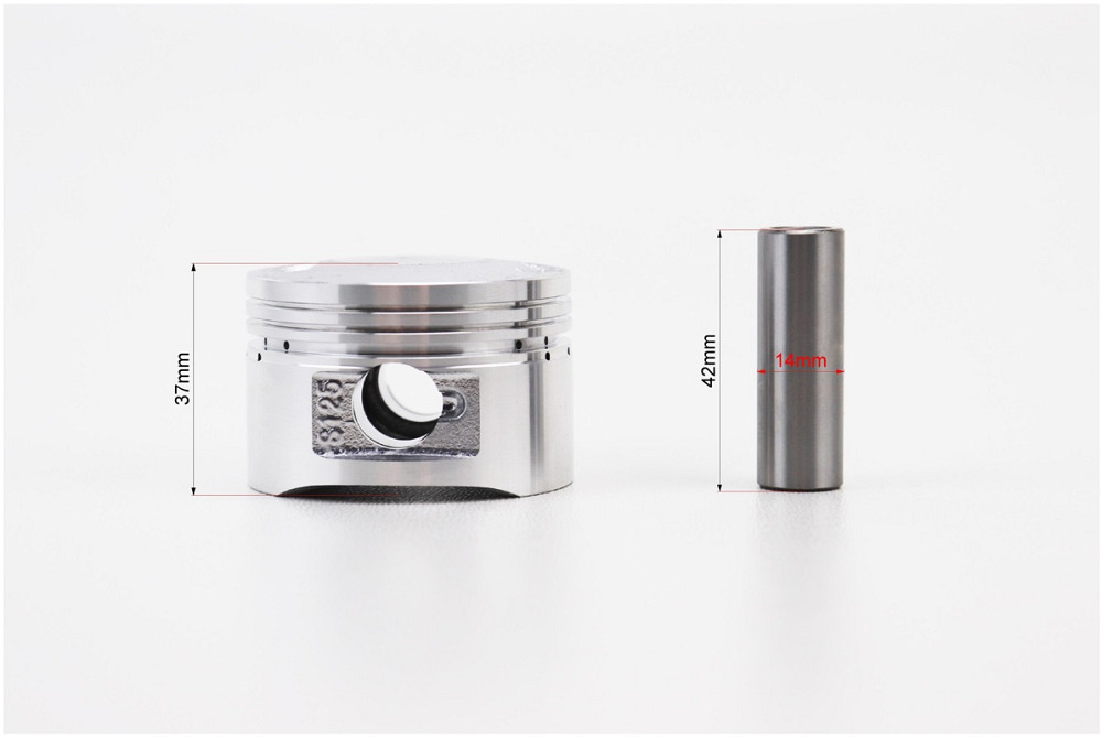 Циліндр к-кт (цпг) 125cc-54мм (палець 14мм, висота циліндра 78,3мм, висота поршня 37мм), з вухом, (див. фото розмірів) Киев - изображение 6