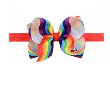 Детская повязка радужная - окружность 34-50см, размер банта 11см Киев