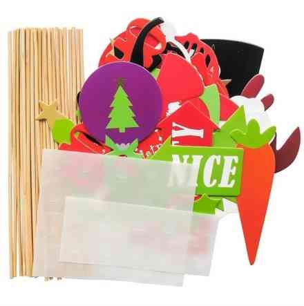 Новогодняя фотобутафория 28 деталей разноцветный Киев