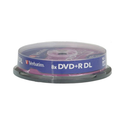 Диск DVD Verbatim 8.5Gb 8x CakeBox 10 шт Matte Silver (43666) Вінниця - фото 2