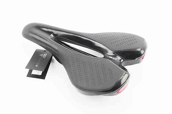 Сидіння MTB 255x155мм з ліхтарем, зарядка від USB, чорне LT-911 Киев