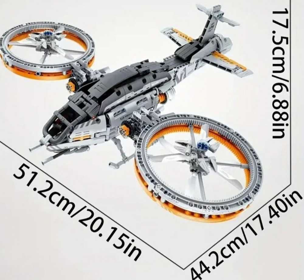 Конструктор большой вертолёт самолёт 1120 блоков Lego Toylinx AVATAR. Харьков - изображение 6