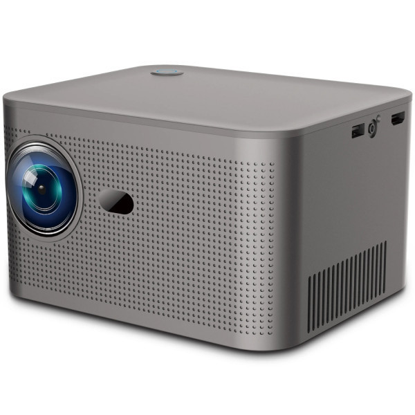 Проектор H96 MAX HY350 , LED, LCD, Full HD, 300 AL,16:9, Android 11.0, HDMI, WiFi, Bluetooth, сірий Київ - фото 1