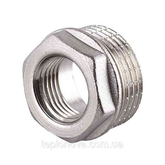 Футорка нікельована 1| НР х 1/2| ВР штампована А0704-1А (нк) VA Чернівці