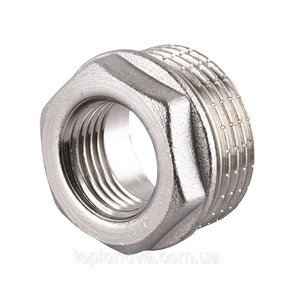 Футорка никелированная 1″НР х 1/2″ВР штампованная А0704-1А(нк) VA Черновцы - изображение 3