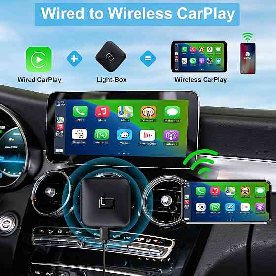 Бездротовий адаптер ANKEWAY CarPlay (AW1008): Перетворіть дротовий CarPlay на Wireless + AirPlay Київ
