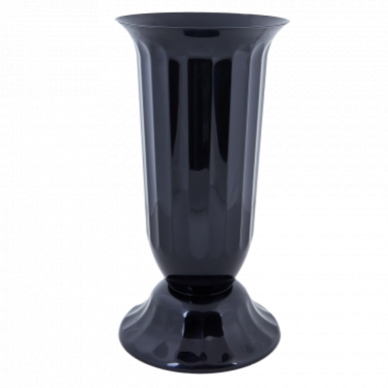 Вазон Флора з підставкою 29см чорний Алеана Житомир