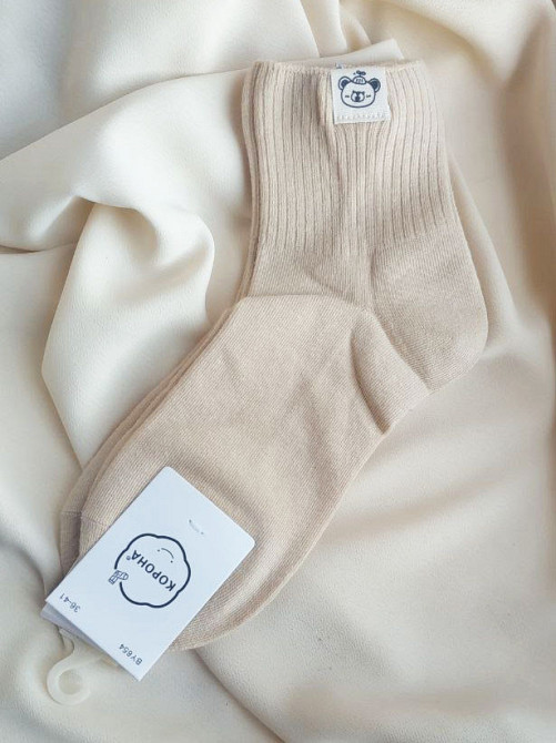 Шкарпетки жіночі бавовна р36-41 Бежевий Харків - фото 2