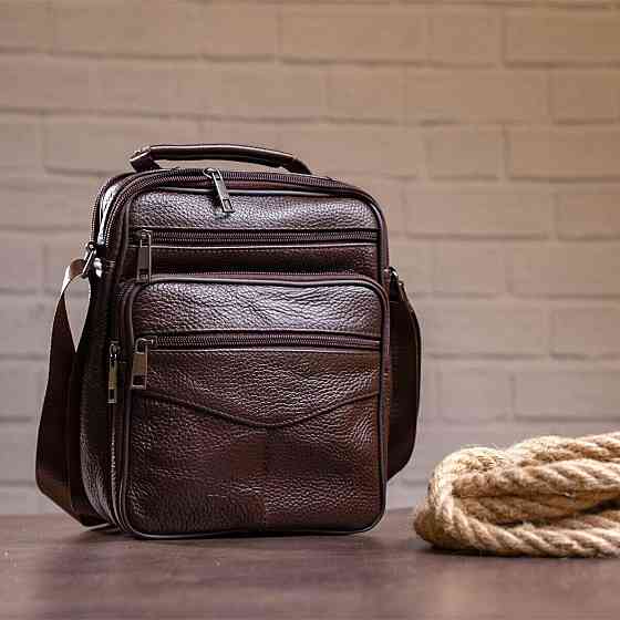 Мессенджер шкіряний 14991 Vintage Коричневий Київ