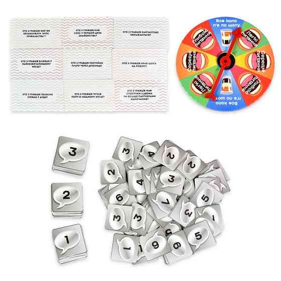 Карточная игра Глубокие вопросы 30578 фишки голосования 49 штук Винница