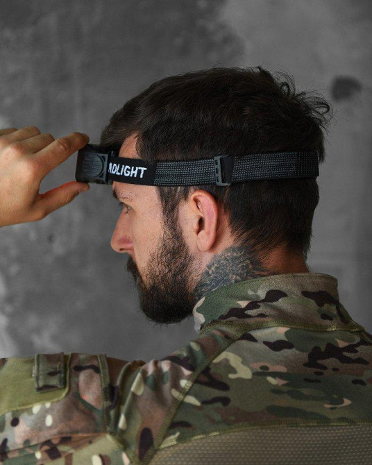 Фонарь на лоб красный к 372 свет ЛЕД аккумуляторный 4 режима Одесса - изображение 8