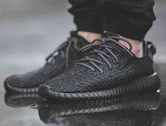 Кроссовки Adidas Черные Адидас Мужские Изи Буст (размеры: 44) Видео Обзор Днепр