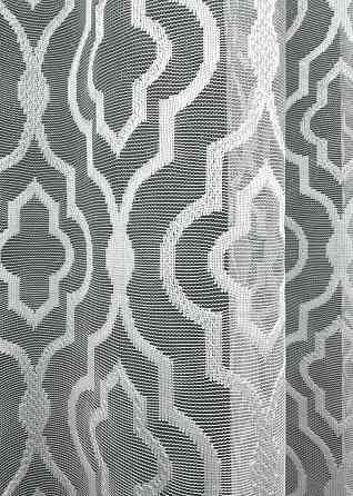 Тюль жаккард, цвет белый 1609т Киев