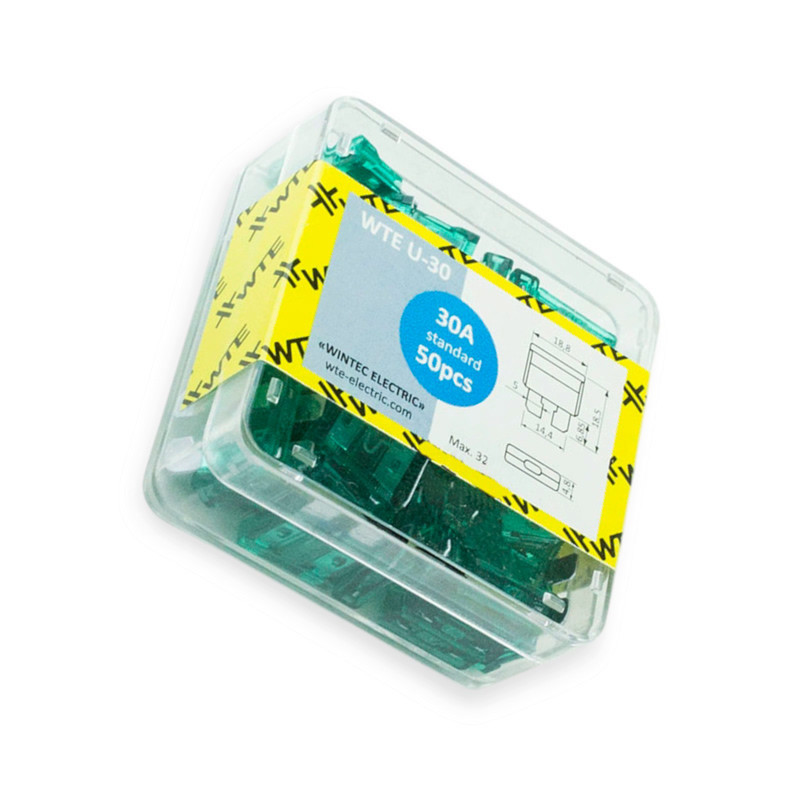 Запобіжники Євро АТО (WTE) 30А (коробка 50шт) Мукачево - фото 1