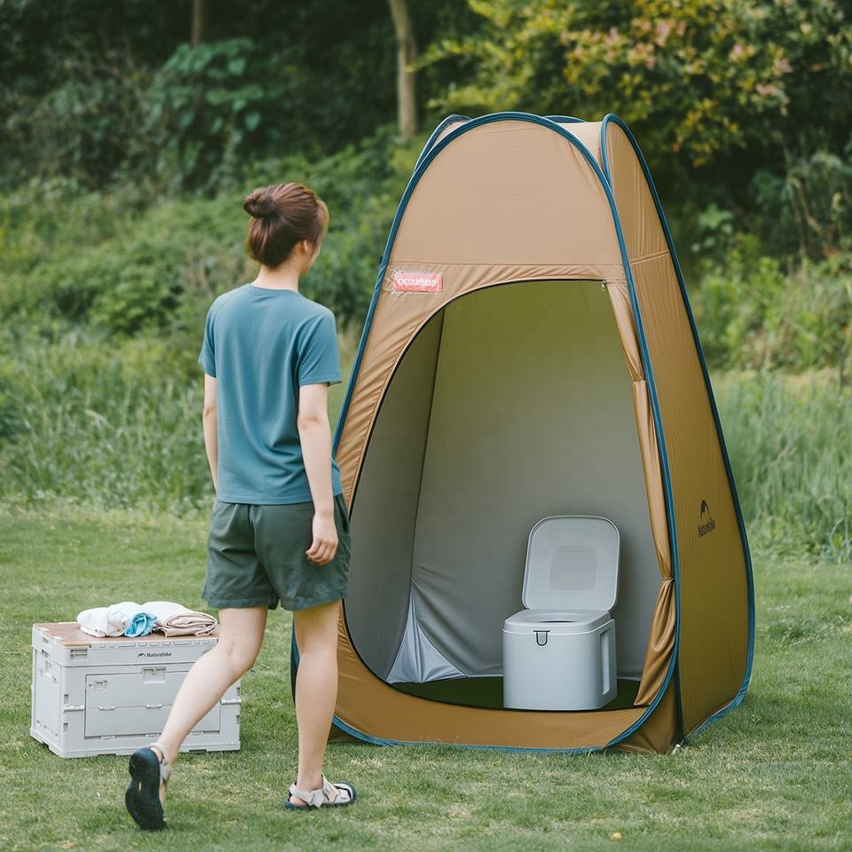 Душевая палатка раскладная Naturehike NH17Z002-P, коричневый Киев - изображение 13