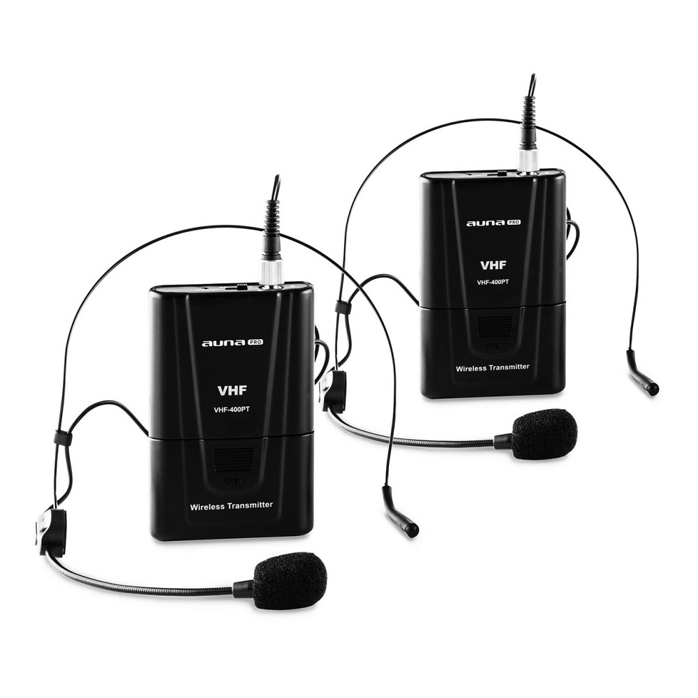 VHF-400 Duo2 2-канальный комплект беспроводных микрофонов VHF 1 приемник + 2 гарнитуры 2 микрофона гарнитуры Ровно - изображение 4