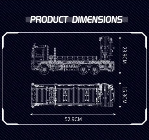 Конструктор детский. Грузовик с краном игровой на дистанционном управлении 2530 детали Каменец-Подольский - изображение 7