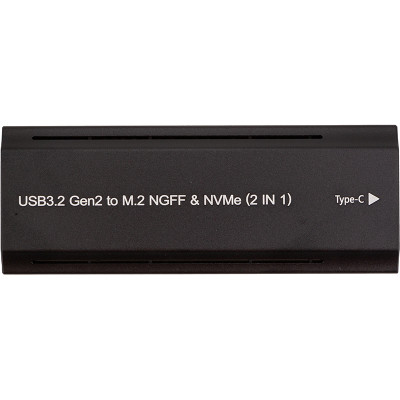 Кишеня зовнішня PowerPlant SSD M.2 PCIe NGFF/NVMe USB3.2, 20Gbps, RGB (HC380527) Вінниця - фото 1