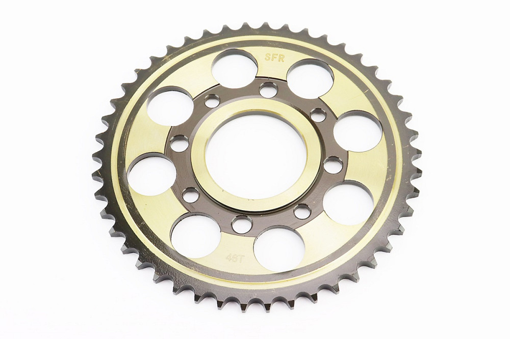 Зірка задня WY125 - 428-46Т - d=58; 4отв.*90mm "гартована" (ZS125J спиці) Київ - фото 1