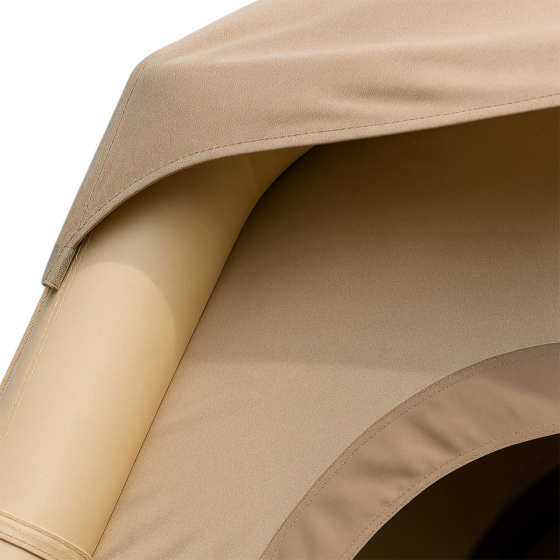 Надувний 3-місний намет 230×230×150 (см) для туризму та риболовлі намет з надувним каркасом Бежевий LU-021 Коломыя