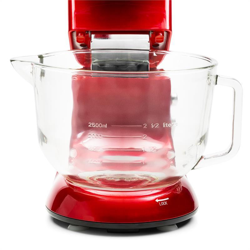 Кухонний комбайн Bella Rossa 2G 1300 Вт 6-швидкісна планетарна система змішування Червоний (Німеччина, читати Рівне - фото 7