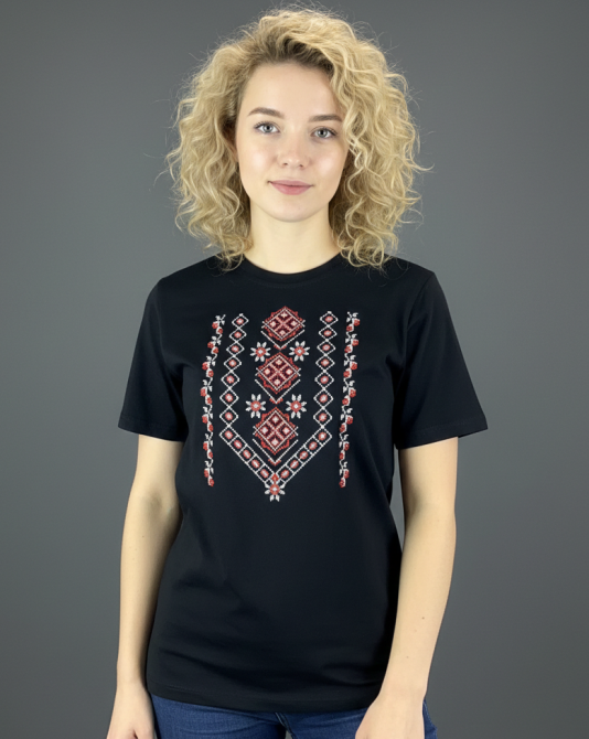 Футболка вышиванка с геометрическим орнаментом 4XL Киев - изображение 1