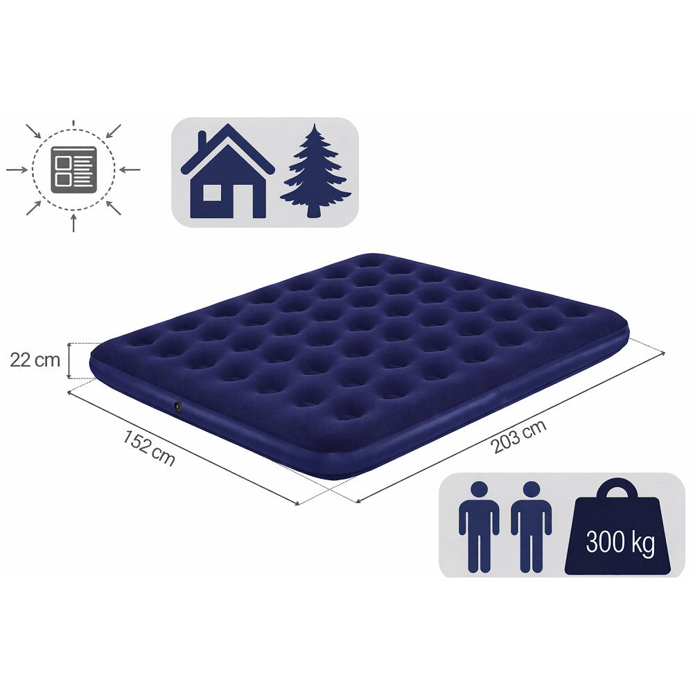 Надувной матрас 203x152x25см с поршневым насосом ZU-53 Львов - изображение 2