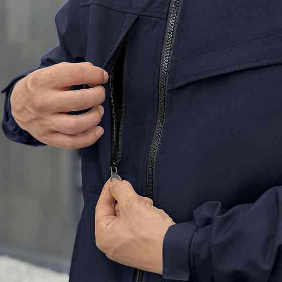 Темно-синя чоловіча повсякденна куртка на весну і осінь Pobedov Shum Київ