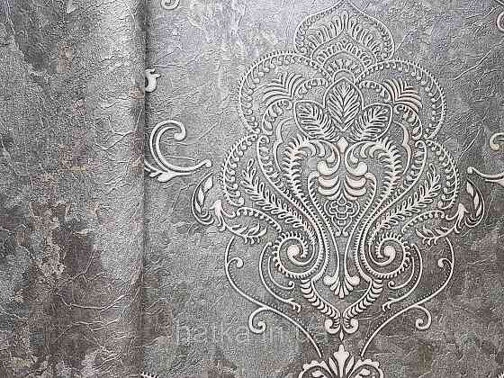 Шпалери вініл на флізеліні гарячого тиснення DU&KA King1.06х10 під штукатурку глянсові текстурні світло-беж Київ