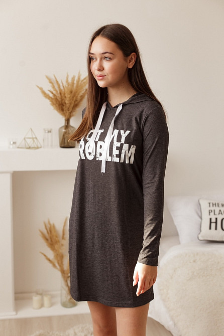 Туніка з капюшоном Віскоза — Not my problem Nicoletta 83555 S Київ - фото 2