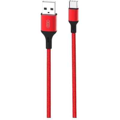 Дата кабель USB 2.0 AM to USB-C 1.0m braided NB143 red XO (6920680870691) Винница