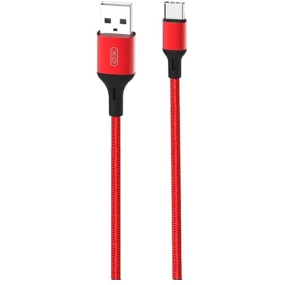 Дата кабель USB 2.0 AM to USB-C 1.0m braided NB143 red XO (6920680870691) Винница - изображение 1