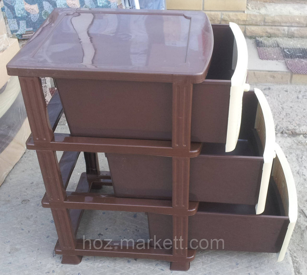 Комод пластиковий на 3 ящики виробництво Україна Харків - фото 9