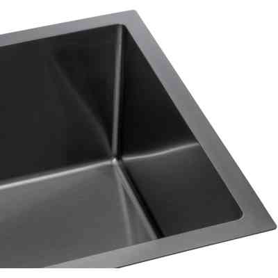 Мойка кухонная GRANADO Under top L STEEL S201 black (GS09201B) Винница