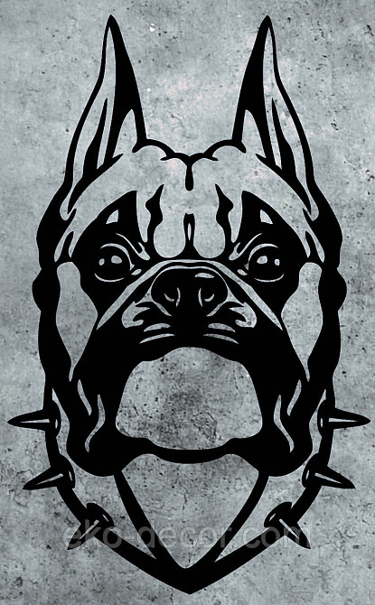 Декоративное настенное Панно «Боксер», Декор на стену 110*70 см, Черный Киев - изображение 6