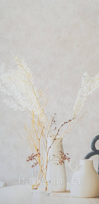 Обои винил на флизелине Caselio Patine 0.53х10 под венецианскую штукатурку молочные светло серые с золотом Киев - изображение 5