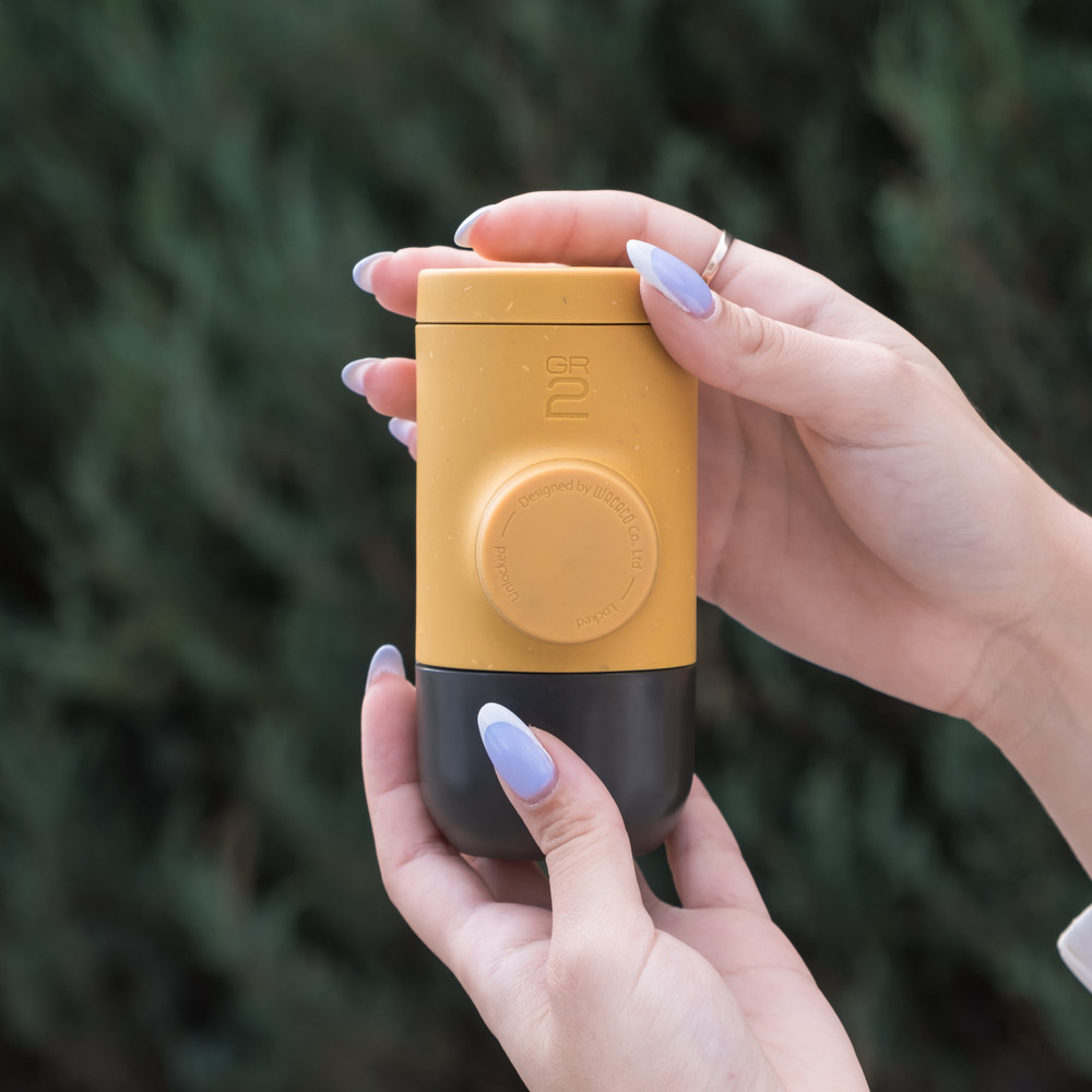 Портативная эспрессо кофеварка Wacaco Minipresso GR2, механическая, для молотого кофе, желтый Киев - изображение 7