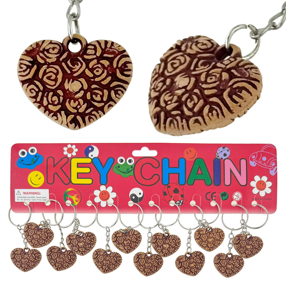 Брелок для ключів жіночий Сердечко 12 шт. Київ - фото 1